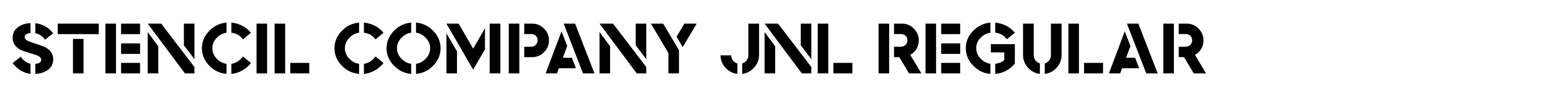 Stencil Company JNL Regular